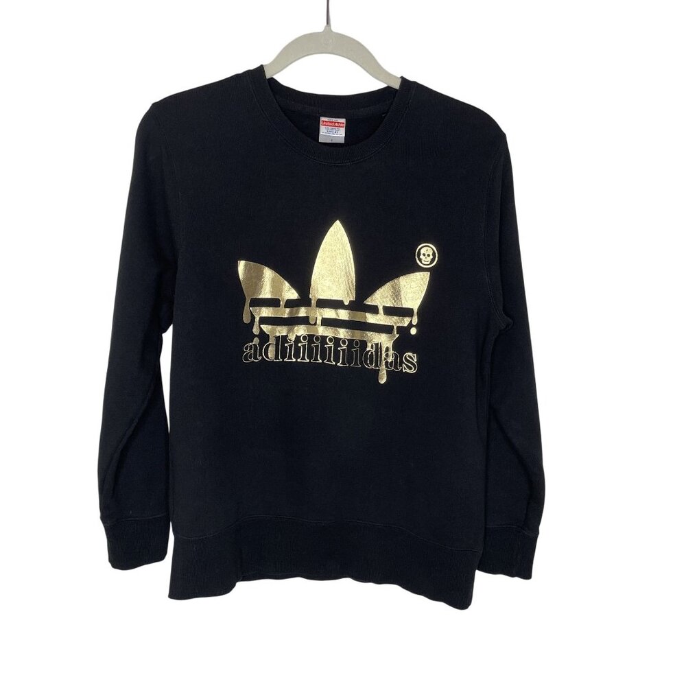 United Athle Crew Neck Black Sweatshirt, S